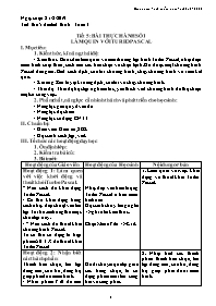 Giáo án Tin học 8 - Tuần 3, Bài thực hành số 