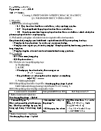 Giáo án Toán 8 (Đại số) - Tuần 1 - Năm học 20