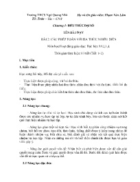 Giáo án Toán 8 (Đại số) - Tuần 3 - Năm học 20