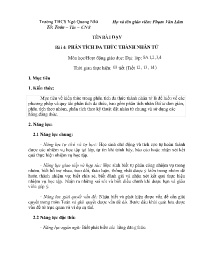 Giáo án Toán 8 (Đại số) - Tuần 6+7 - Năm học 