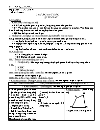 Giáo án Toán 8 (Hình học) - Tuần 1 - Năm học 