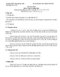 Giáo án Toán 8 - Tuần 10+11 - Năm học 2023-20
