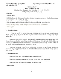Giáo án Toán 8 - Tuần 14 - Năm học 2023-2024 