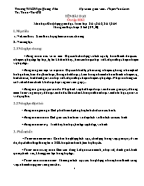 Giáo án Toán 8 - Tuần 17 - Năm học 2023-2024 