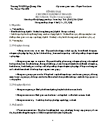 Giáo án Toán 8 - Tuần 19+20 - Năm học 2023-20