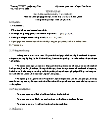 Giáo án Toán 8 - Tuần 21+22 - Năm học 2023-20