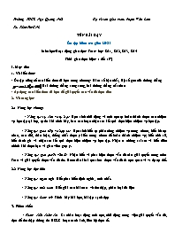 Giáo án Toán 8 - Tuần 26 - Năm học 2023-2024 