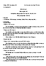 Giáo án Toán 8 - Tuần 26+27 - Năm học 2023-20