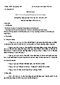 Giáo án Toán 8 - Tuần 28+29 - Năm học 2023-20
