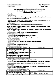 Giáo án Toán 8 - Tuần 29 - Năm học 2021-2022 