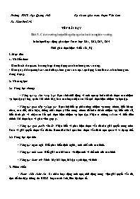 Giáo án Toán 8 - Tuần 29+30 - Năm học 2023-20
