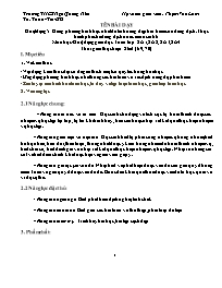 Giáo án Toán 8 - Tuần 32 - Năm học 2023-2024 