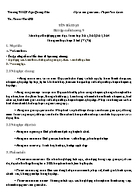 Giáo án Toán 8 - Tuần 34 - Năm học 2023-2024 