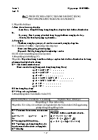 Giáo án Toán 8 - Tuần 5 - Năm học 2021-2022
