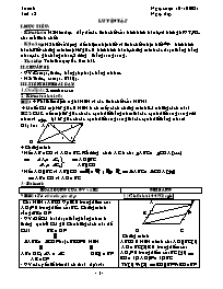 Giáo án Toán 8 - Tuần 6 - Năm học 2021-2022