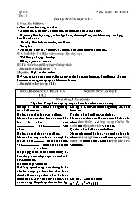 Giáo án Toán 8 - Tuần 8 - Năm học 2021-2022