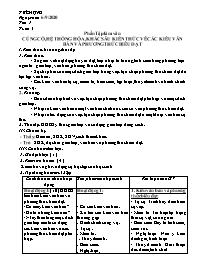 Giáo án Tự chọn Ngữ văn 8 (Phần Tập làm văn) 