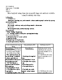 Giáo án Tự chọn Ngữ văn 8 - Tiết 7: Rèn kĩ nă