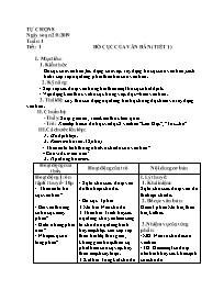 Giáo án Tự chọn Ngữ văn 8 - Tuần 1 - Năm học