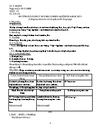 Giáo án Tự chọn Ngữ văn 8 - Tuần 14, Tiết 12: