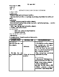 Giáo án Tự chọn Ngữ văn 8 - Tuần 19 - Năm học