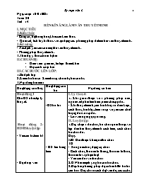 Giáo án Tự chọn Ngữ văn 8 - Tuần 20-23 - Năm