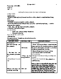 Giáo án Tự chọn Ngữ văn 8 - Tuần 21-23 - Năm