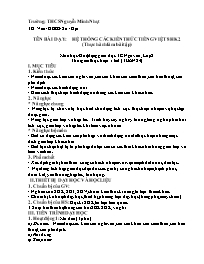 Giáo án Tự chọn Ngữ văn 8 - Tuần 24 - Năm học