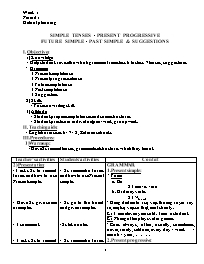 Giáo án Tự chọn Tiếng Anh 8 - Week 1