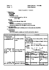 Giao án Tự chọn Tiếng Anh 8 - Week 21, Period