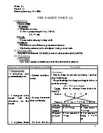 Giáo án Tự chọn Tiếng Anh 8 - Week 21, Period