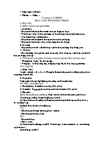 Giáo án Vật lí 8 - Tiết 1, Bài 1: Chuyển động cơ học - Năm học 2019-2020