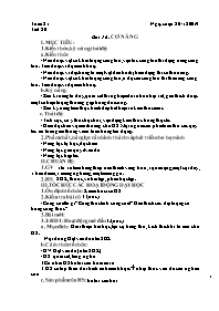 Giáo án Vật lí 8 - Tiết 20, Bài 16: Cơ năng -