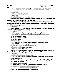 Giáo án Vật lí 8 - Tiết 23, Bài 20: Nguyên tử