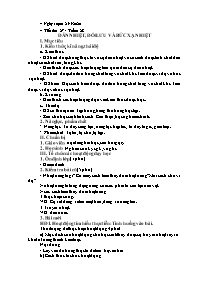 Giáo án Vật lí 8 - Tiết 27, Bài: Dẫn nhiệt, đ