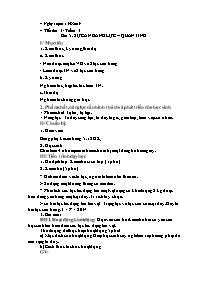 Giáo án Vật lí 8 - Tiết 5, Bài 5: Sự cân bằng lực. Quán tính - Năm học 2019-2020
