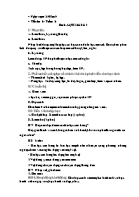 Giáo án Vật lí 8 - Tiết 6, Bài 6: Lực ma sát - Năm học 2019-2020
