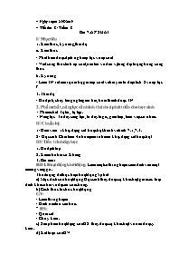 Giáo án Vật lí 8 - Tiết 8, Bài 7: Áp suất - Năm học 2019-2020