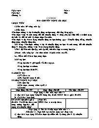 Giáo án Vật lí 8 - Tuần 1-3