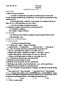 Giáo án Vật lí 8 - Tuần 10+11