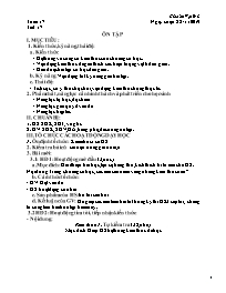 Giáo án Vật lí 8 - Tuần 17, Tiết 17: Ôn tập -