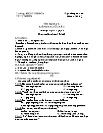 Giáo án Vật lí 8 - Tuần 27 - Năm học 2021-202