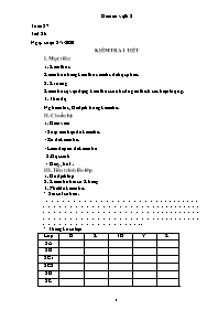 Giáo án Vật lí 8 - Tuần 27, Tiết 26: Kiểm tra