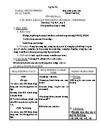 Giáo án Vật lí 8 - Tuần 31 - Năm học 2021-202