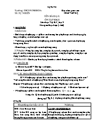 Giáo án Vật lí 8 - Tuần 32 - Năm học 2021-202