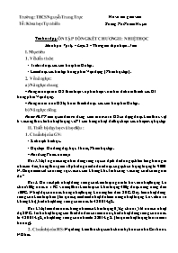 Giáo án Vật lí 8 - Tuần 33+34 - Khổng Thị Tha
