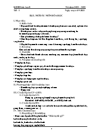 Kế hoạch bài dạy cả năm Hóa học 8 - Năm 2021-