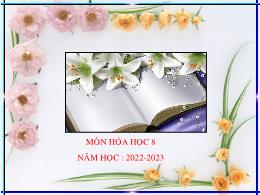Bài giảng Hóa học 8 - Tiết 34: Nước - Năm học