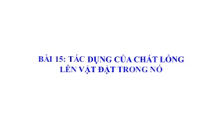 Bài giảng môn Khoa học tự nhiên 8 - Bài 15: T