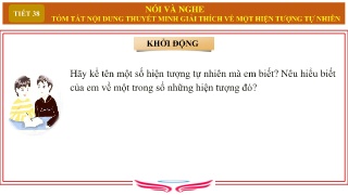 Bài giảng môn Ngữ văn Lớp 8 - Tiết 39: Nói và